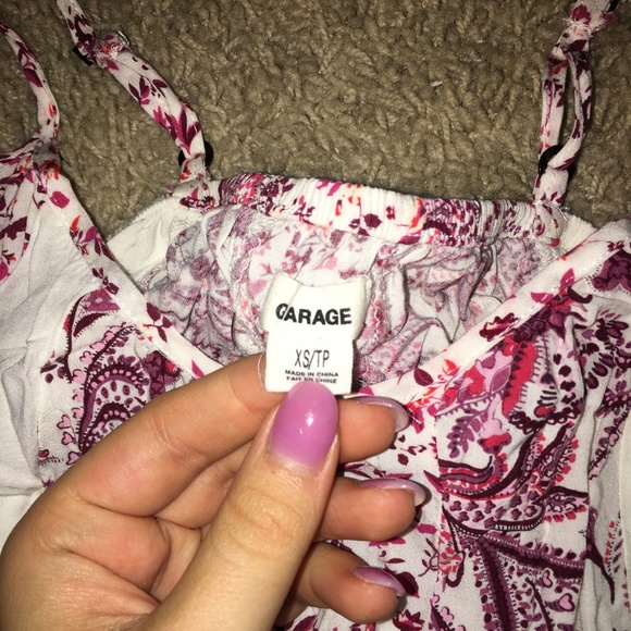 White and Pink Garage Tank - Picture 3 of 3